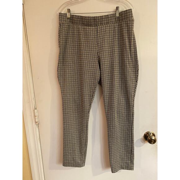 Cooper and Ella Womens Pants Size XL Houndstooth Pull On Tapered Leg - Picture 5 of 8
